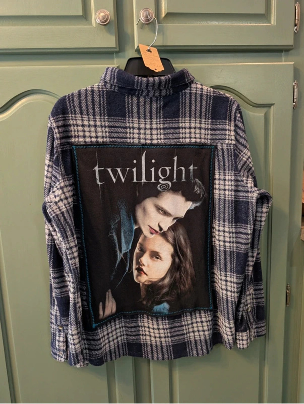 Twilight Upcycled Flannel Shacket Handcrafted
